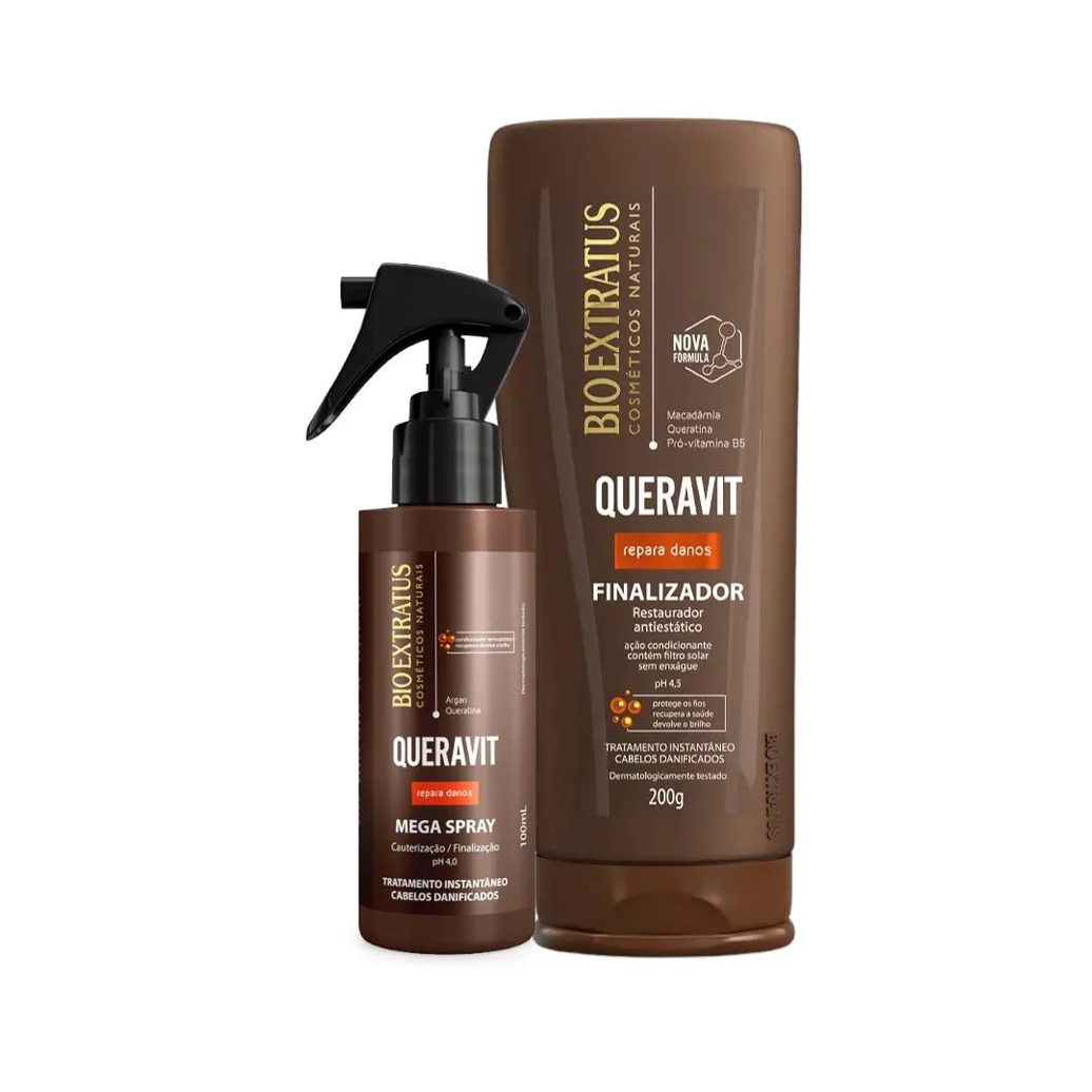 Kit Queravit Finalização Capilar 1 Finalizador 200Ml 1 Megaspray