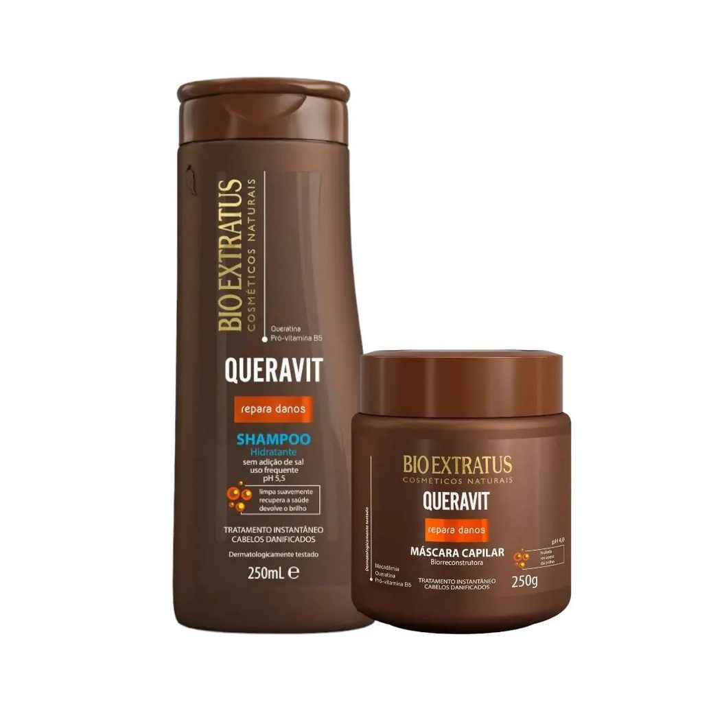 Kit Queravit 1 Shampoo Hidratante 350Ml 1 Máscara 250Ml