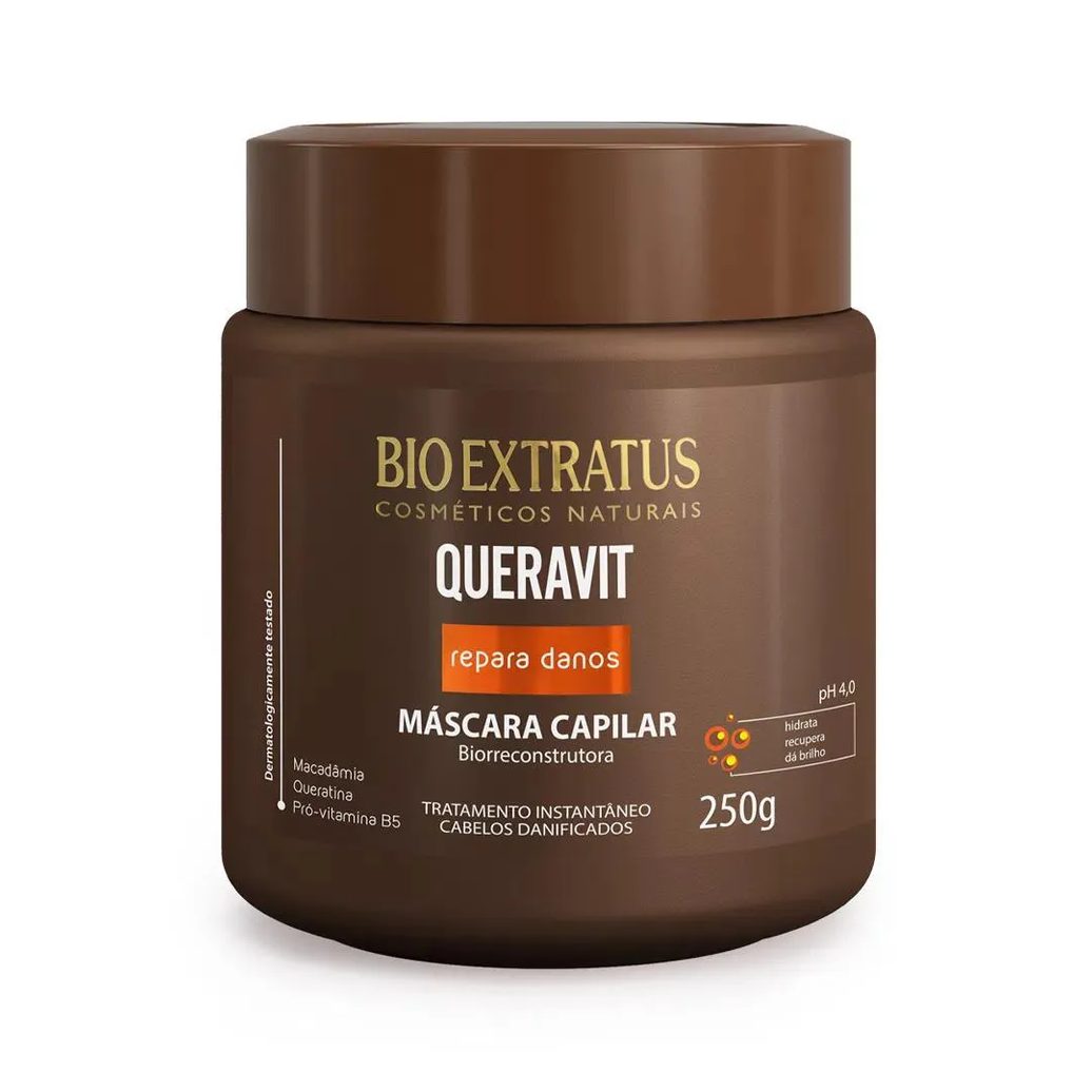 Mascara Capilar Bio Reconstrutora Queravit 250 G Bio Extratus