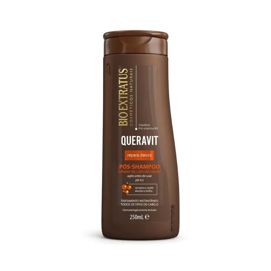 Pós Shampoo Selador de Cutícula Capilar Queravit 250 Ml Bio Extratus