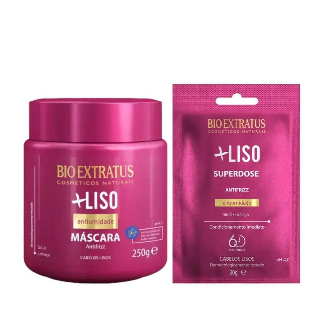 Kit Mais Liso 1 Máscara 250Ml 1 Dose 30G