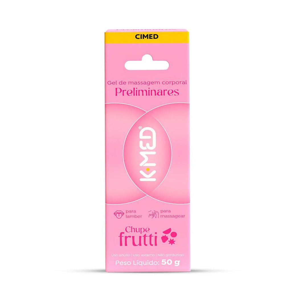 Gel de Massagem Corporal Preliminares K-Med Chupe Frutti 50g