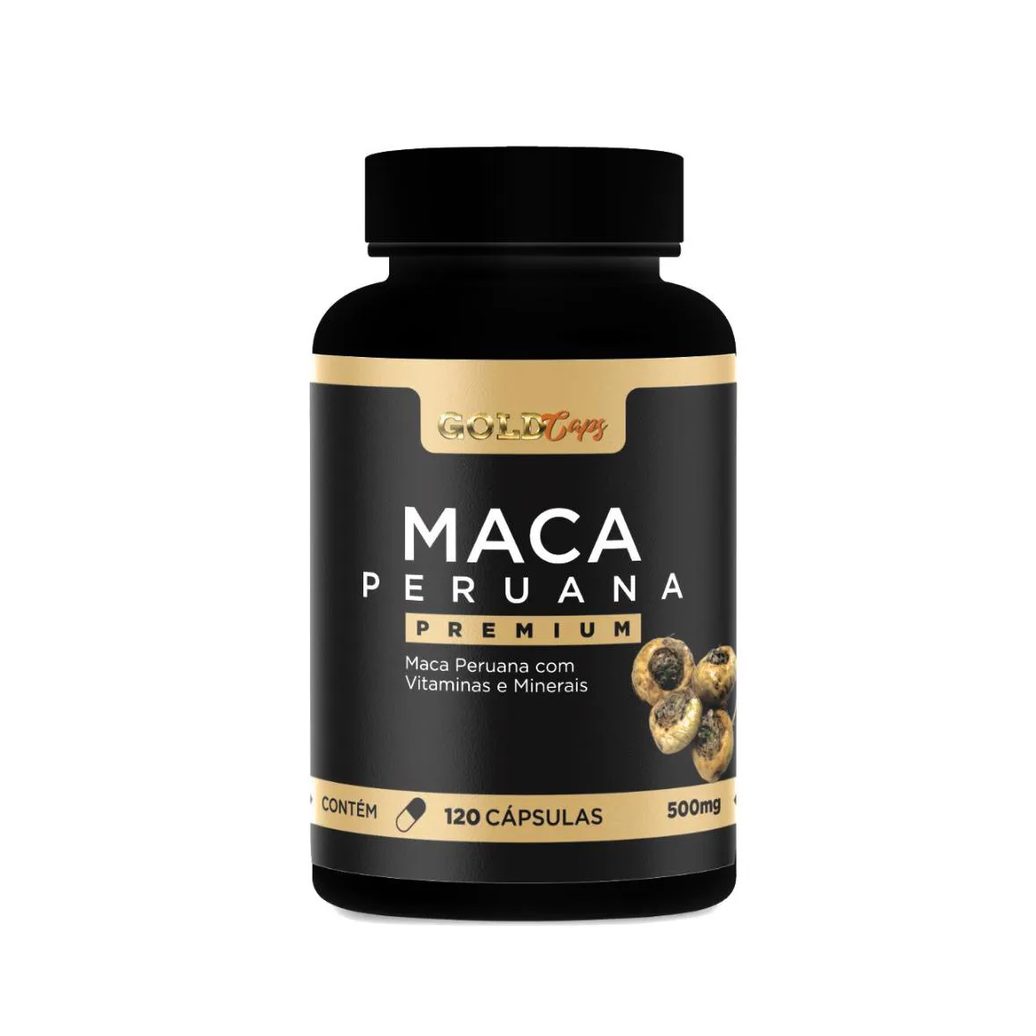 Maca Peruana Original com Vitaminas e Minerais 120 cápsulas