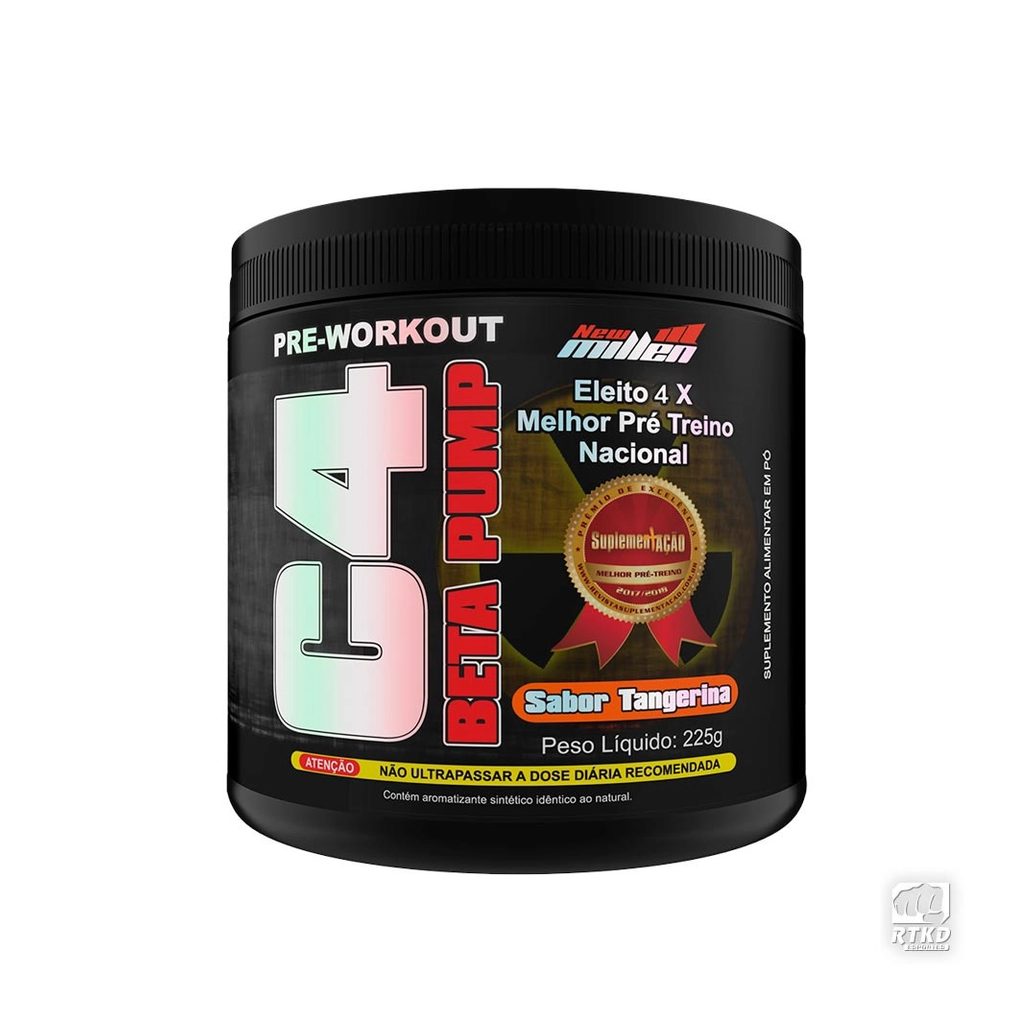 C4 Beta Pump Extreme Pre Workout 225g – New Millen (Tangerina)