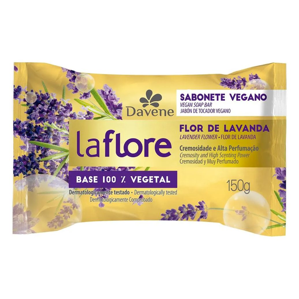 La Flore Sabonete Barra Vegetal Flor de Lavanda150g Davene