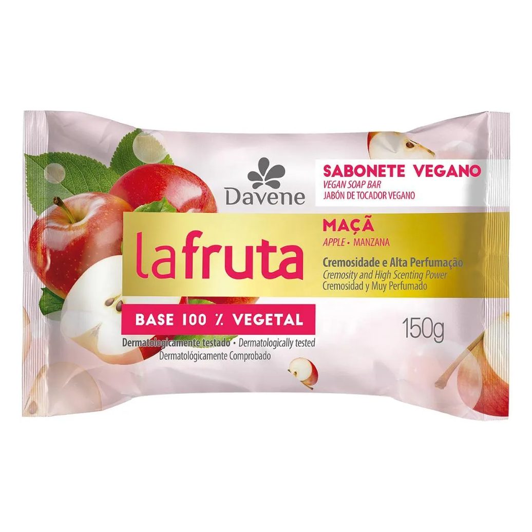 La Fruta Sabonete Maçã Barra Vegetal 150g Davene
