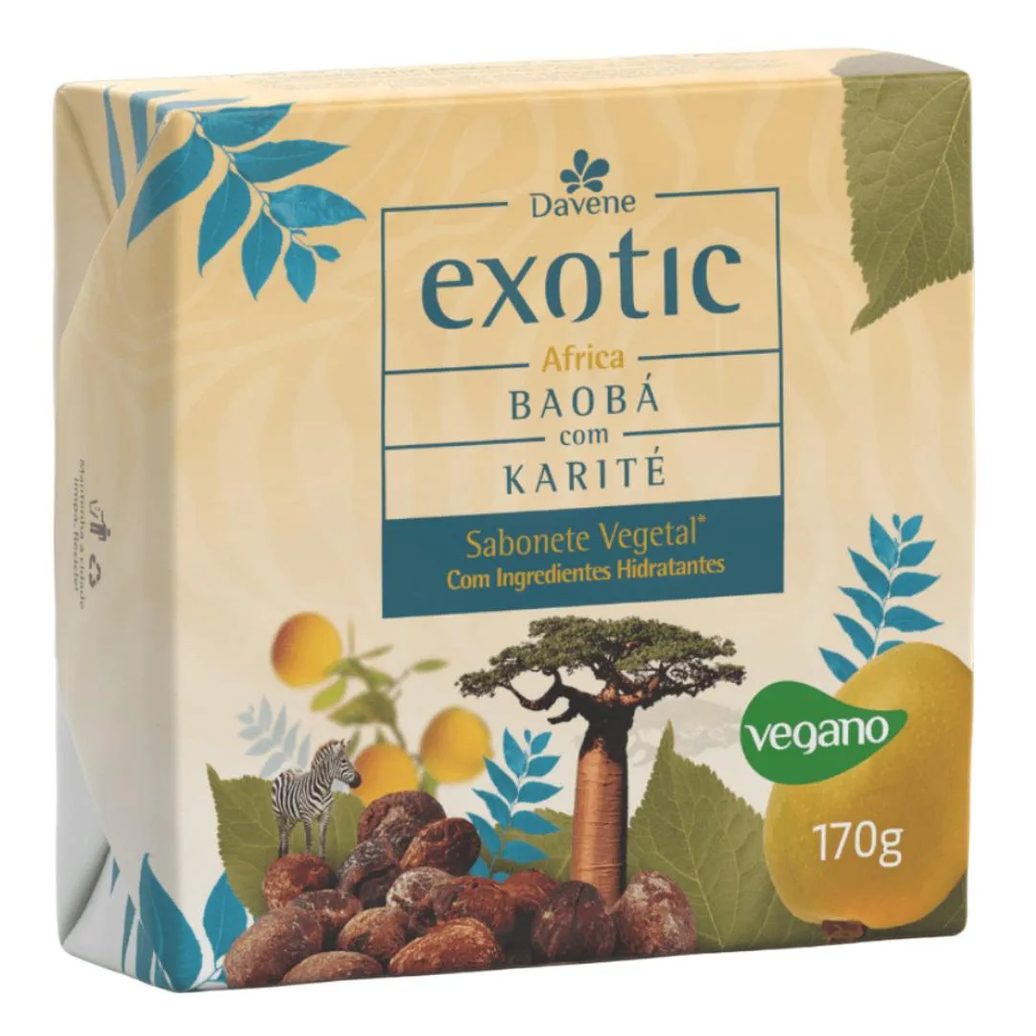 Sabonete Vegetal Hidratante Africa Exotic 170g Davene