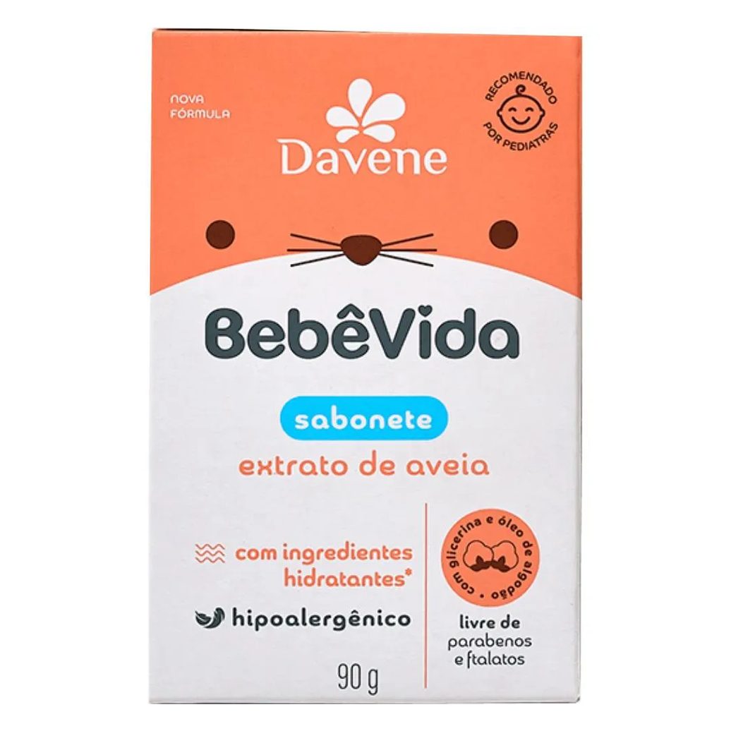 Bebe Vida Sabonete Vegetal Dermoprotetor 90g Davene