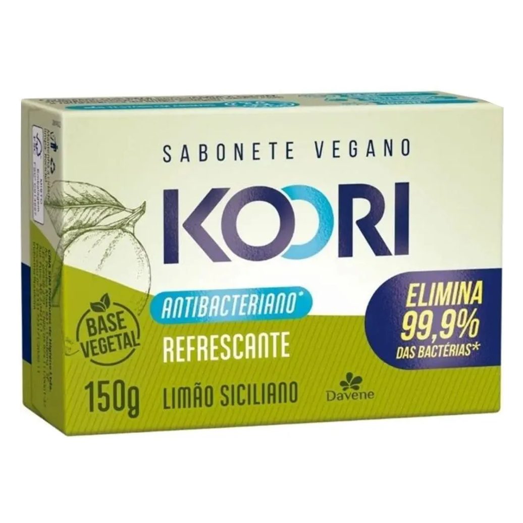 Sabonete Vegetal Koori Antibac Refrescante Barra 150g Davene