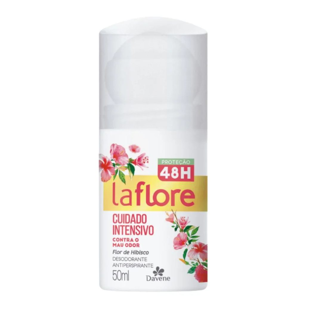 Desodorante La Flore Roll On Flor de Hibisco 50ml Davene