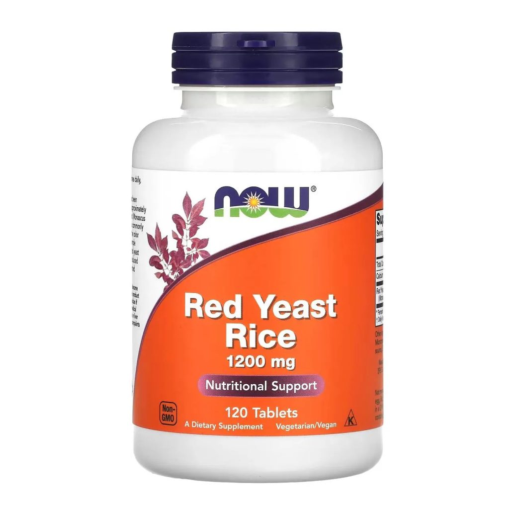 ARROZ DE LEVEDURA VERMELHA 1200MG 120 TABLETES – NOW FOODS