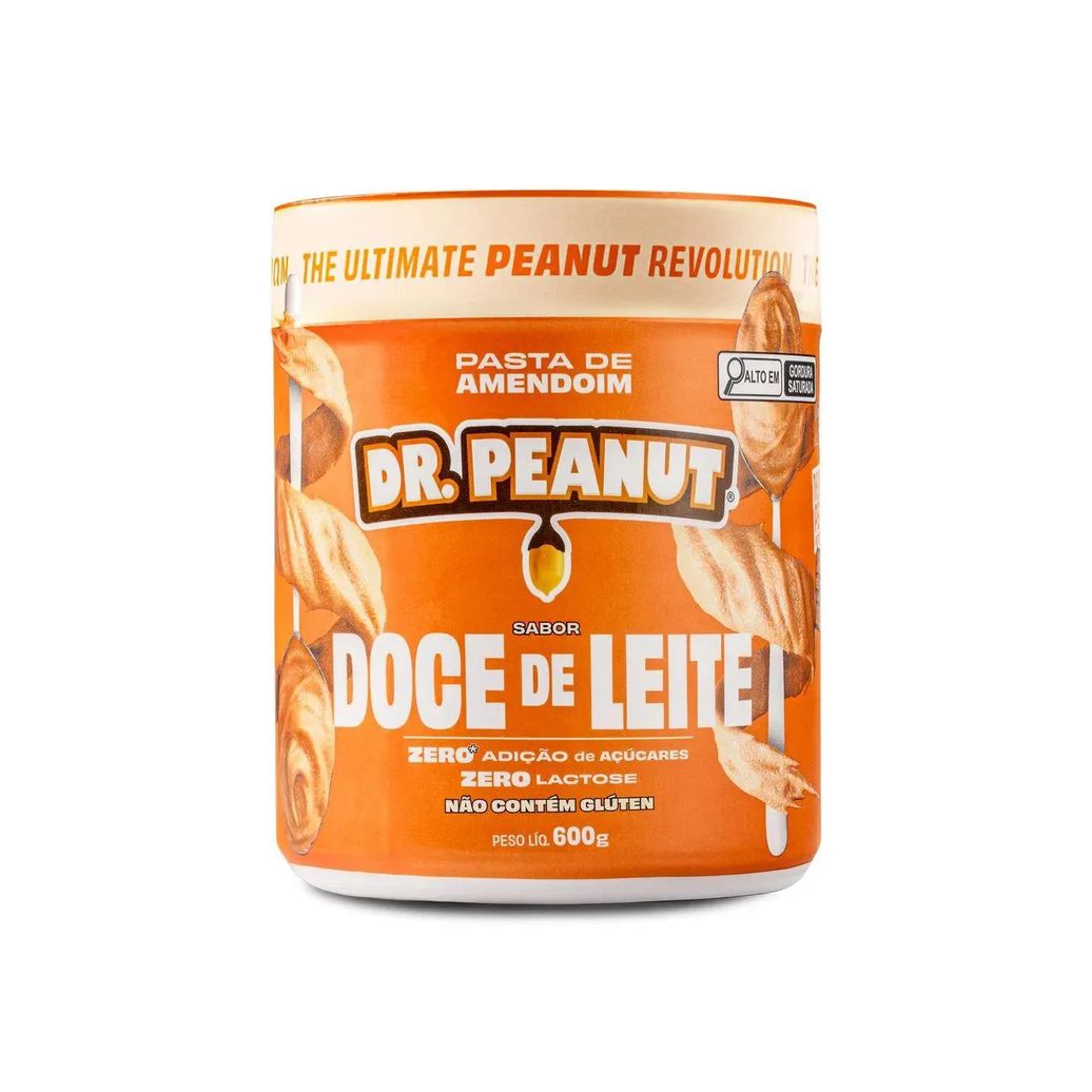 Pasta de Amendoim Doce de Leite com Whey Protein Dr. Peanut 600g