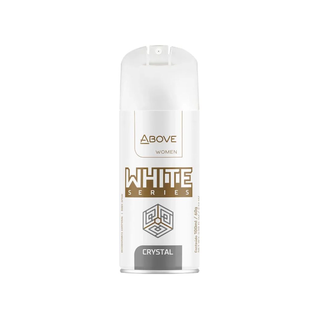 Desodorante Above Feminino White Series 100ml Aerosol Crystal