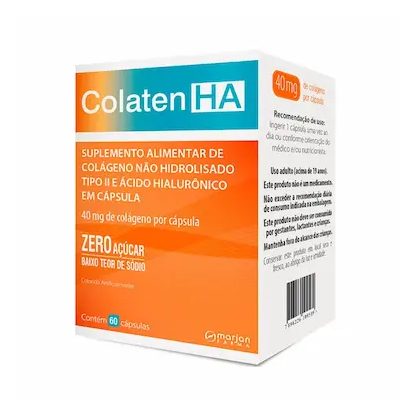 Suplemento Alimentar Colaten HA Colágeno Não Hidrolisado Tipo II – 60 cápsulas