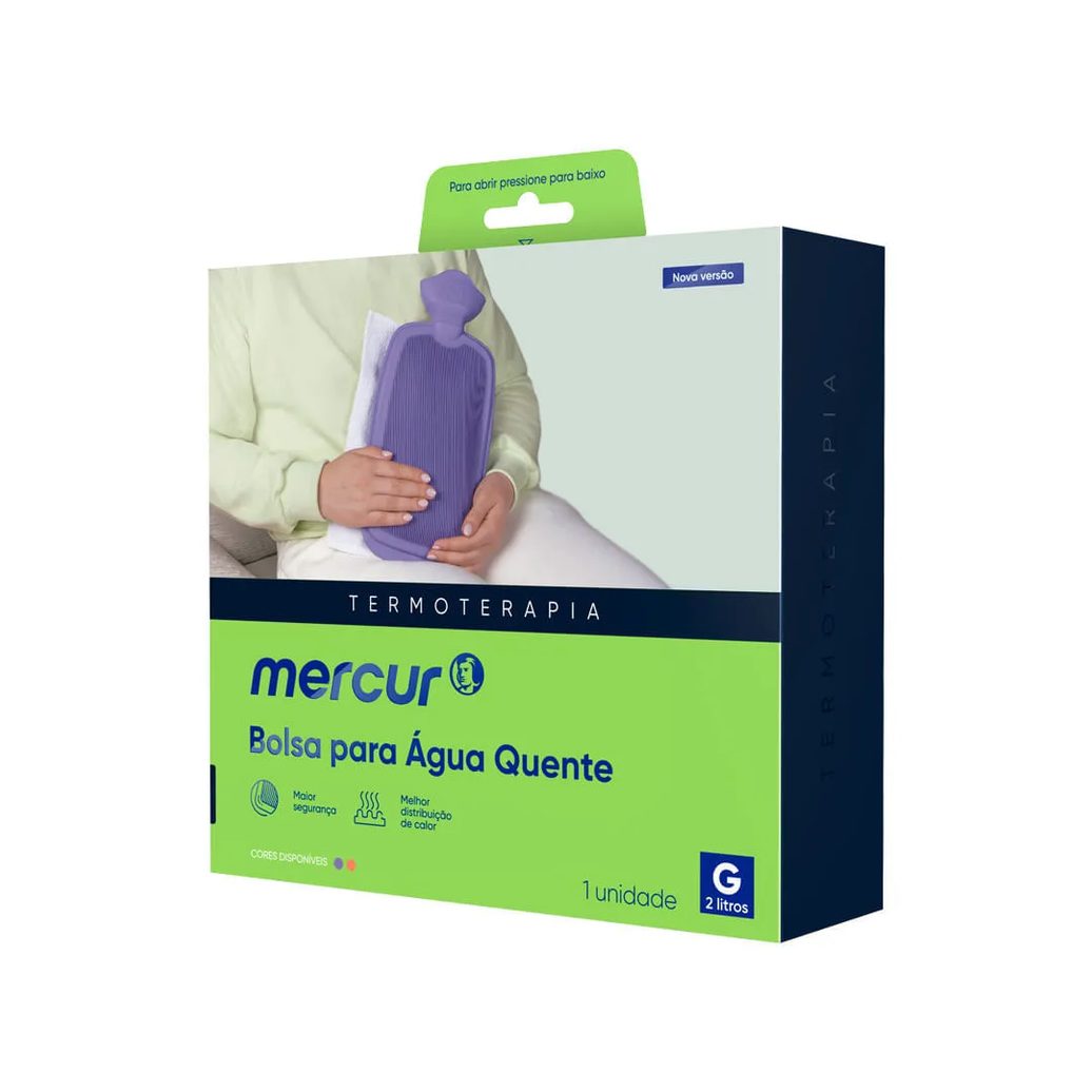 Bolsa Para Agua Quente Mercur Termoterapia G 2l Lilas Com 1 Unidade