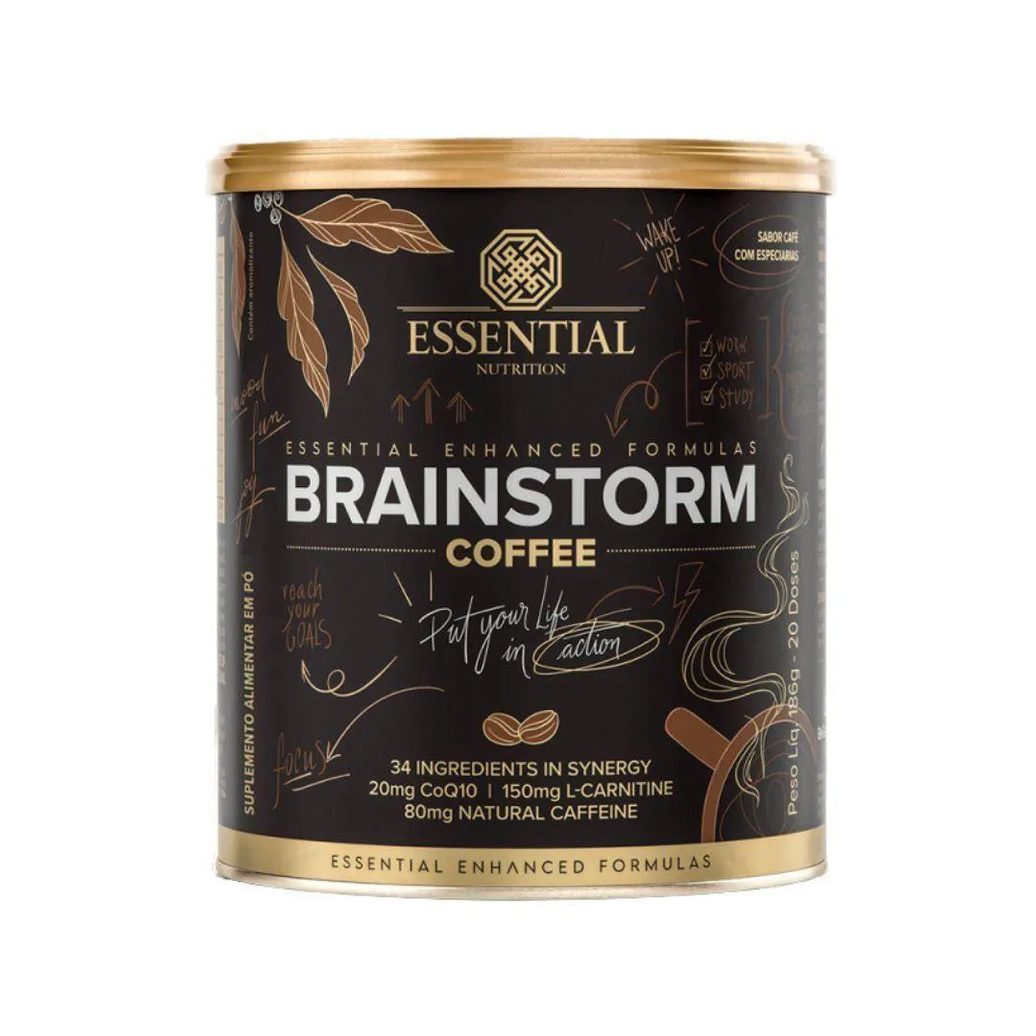 Brainstorm Coffe 186g Sabor Café com Especiarias