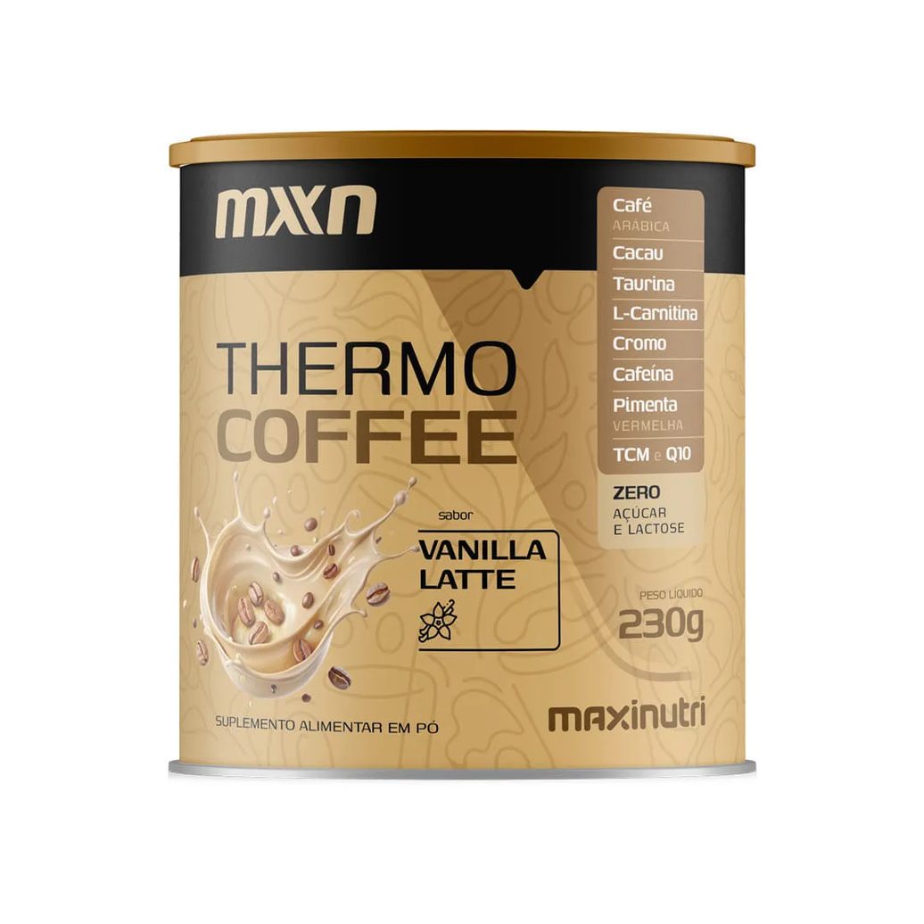 Suplemento Alimentar Thermo Coffeee Maxinutri Sabor Vanilla Latte 230gr