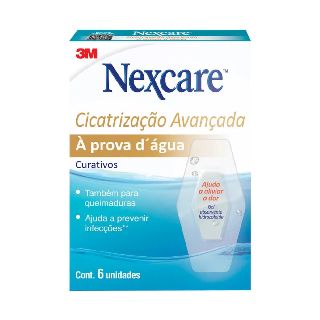 Curativo Cicatrização Avançada 3m Nexcare Transparente 6 Unidades