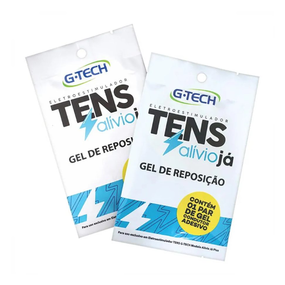 Gel De Reposicao Para Eletroestimulador Tens Alivio Ja G-tech 1 Par