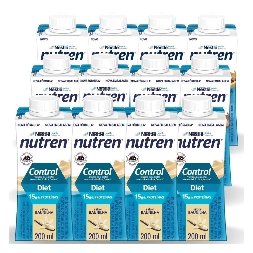 Complemento Alimentar Nutren Control Sabores 200Ml 12 Unidades