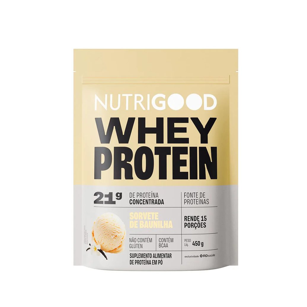 Whey Protein Concentrado Nutrigood Sorvete de Baunilha 450g