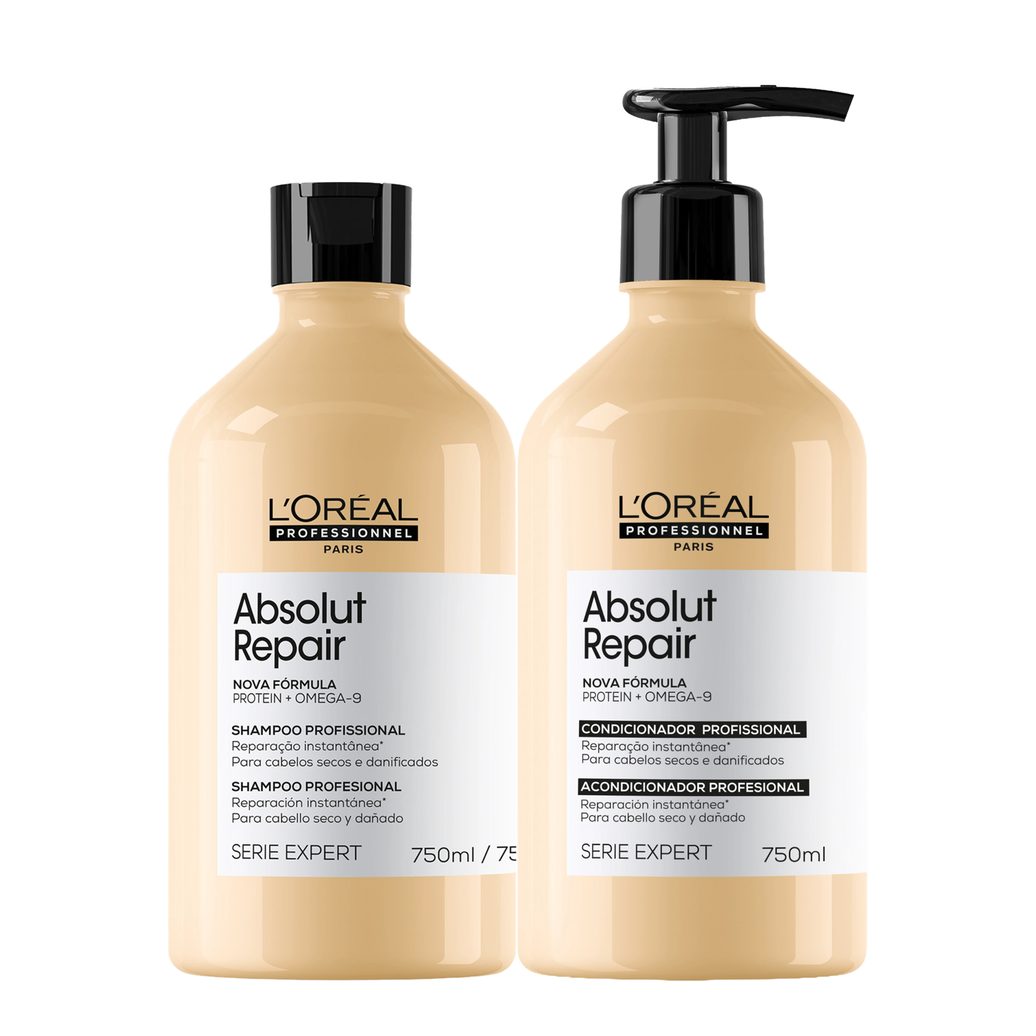 Kit L’Oréal Professionnel Serie Expert Absolut Repair Omega 9 + Protein (2 Produtos)