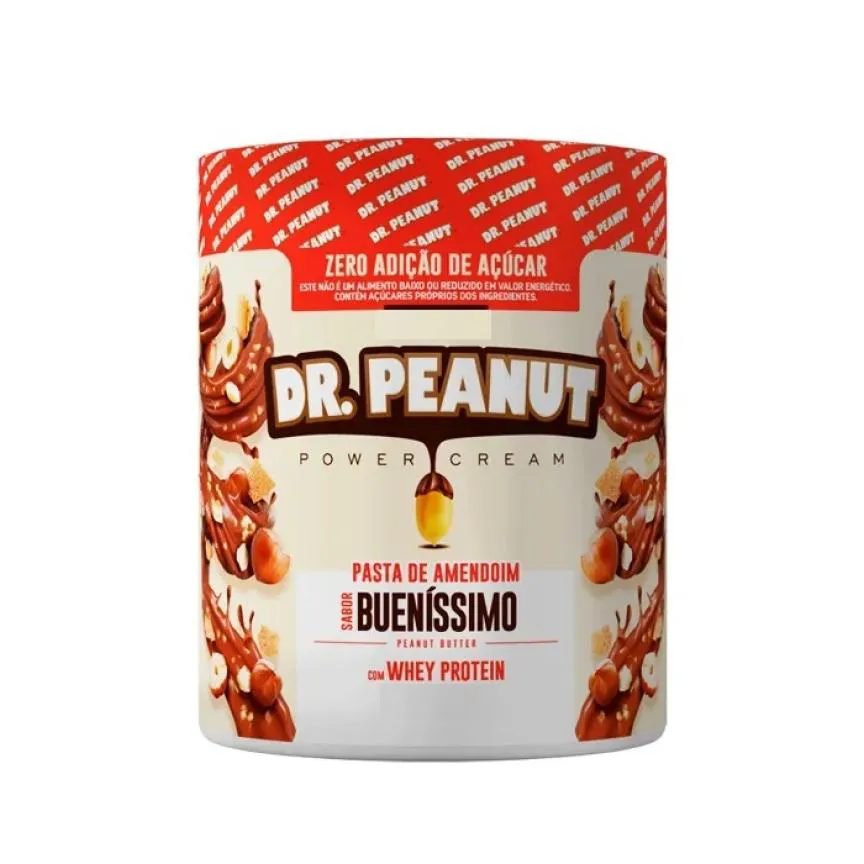 Pasta de Amendoim Whey Protein Dr. Peanut 600g Bueníssimo