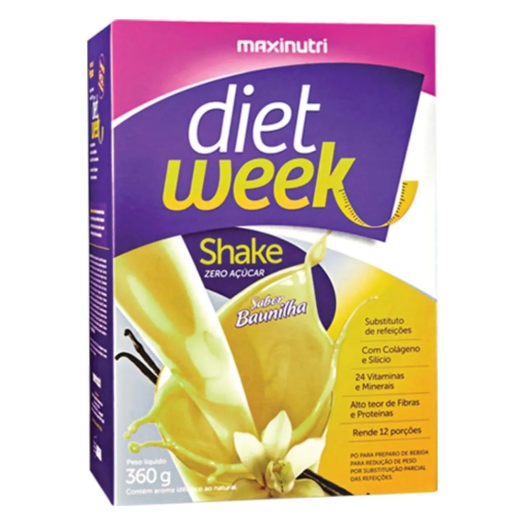 Diet Week Shake 360g – Baunilha – Maxinutri