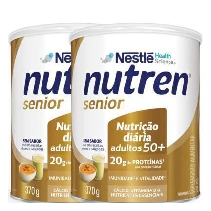 Complemento Alimentar Nutren Senior Sem Sabor 370G 2 Unidades