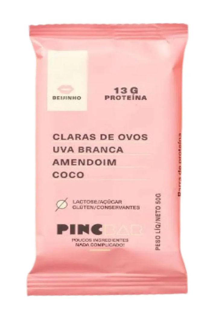 Kit Barra de Proteína Pincbar Beijinho Sem Açúcar 50g 6 unidades