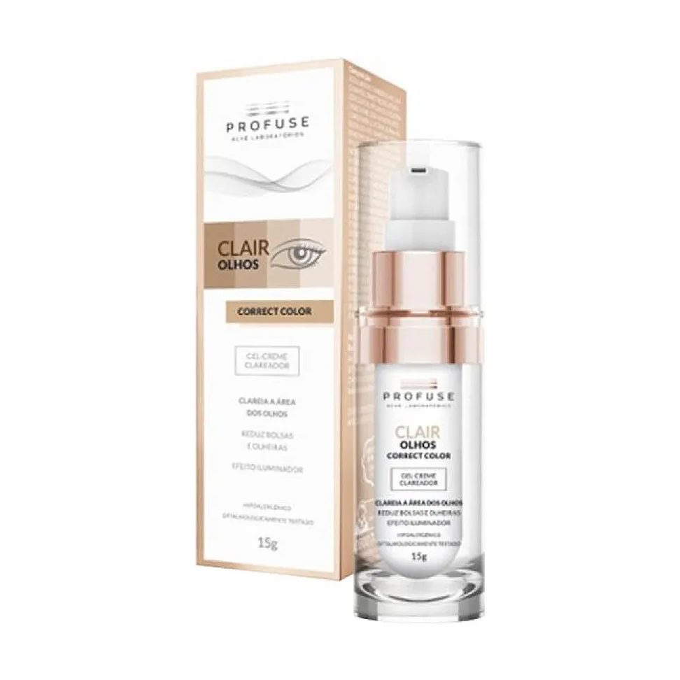 Gel Creme Clareador Profuse Clair Olhos Correct Color 15g