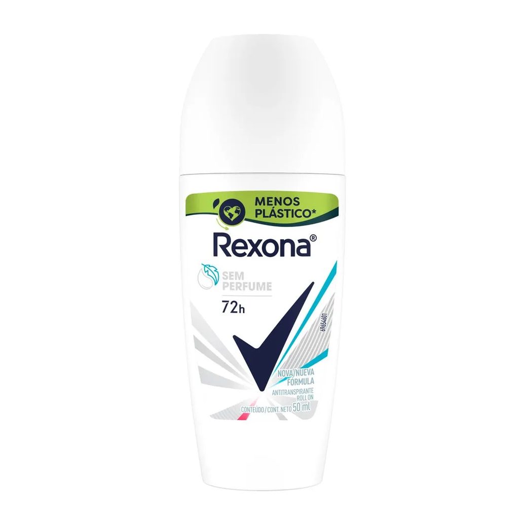 Desodorante Rexona Feminino Roll On Sem Perfume 50ml