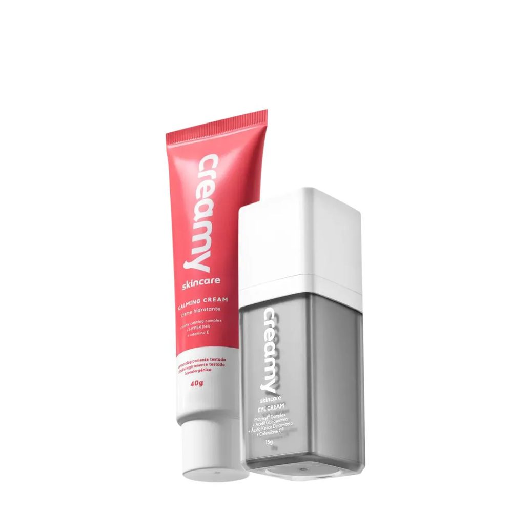 Kit Creamy Calming Cream Eye Cream Antirrugas (2 Produtos)