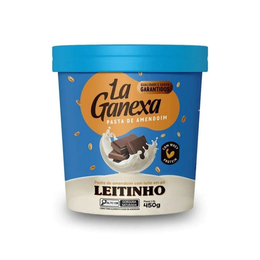PASTA DE AMENDOIM INTEGRAL GOURMET 450G SABOR LEITE NINHO C- WHEY PROTEIN
