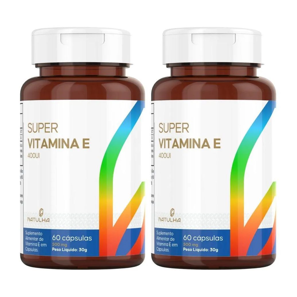 Kit 2x Super Vitamina e 400 Ui 60 cápsulas – Natulha