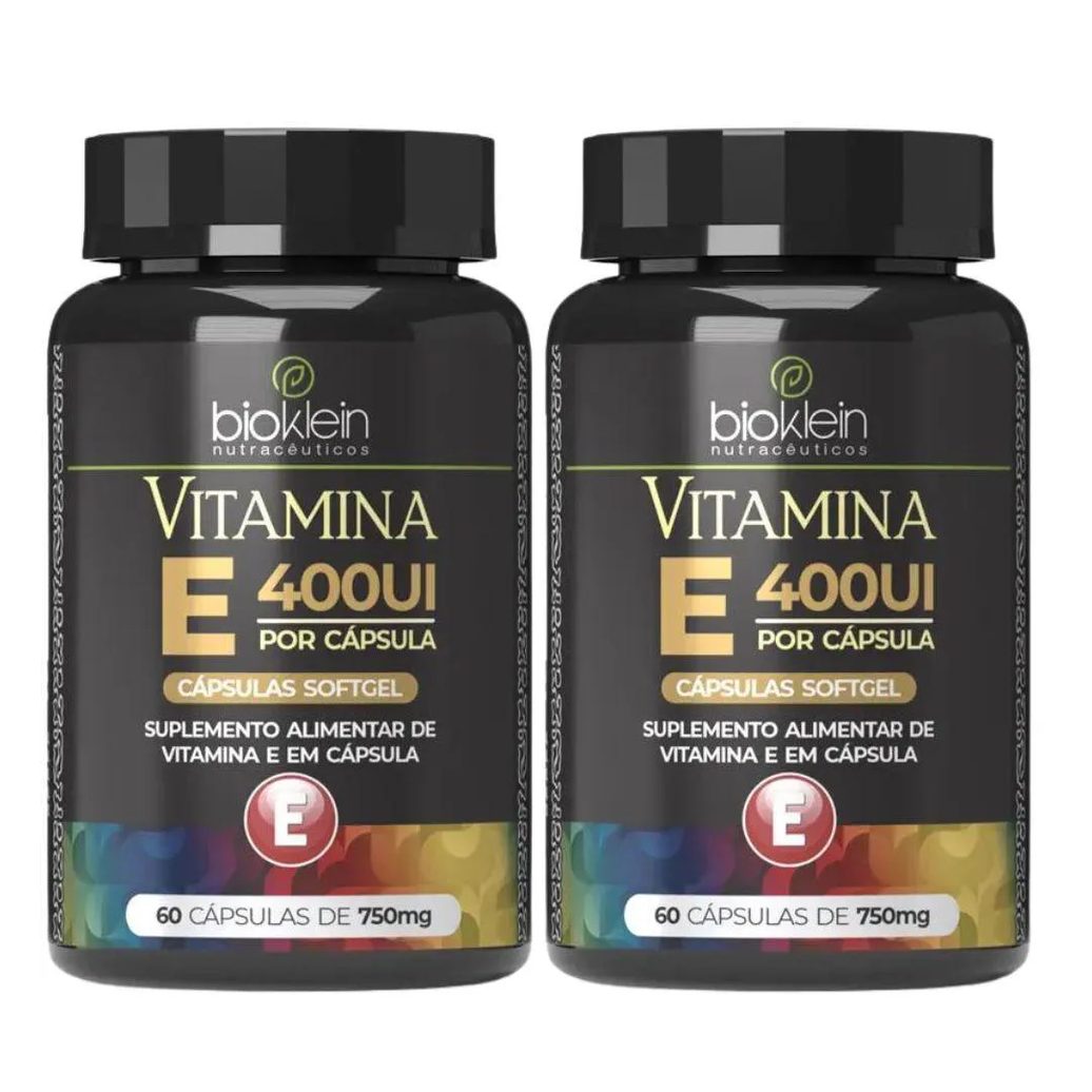 Kit 2x Vitamina e 400ui 60 cápsulas – Bioklein