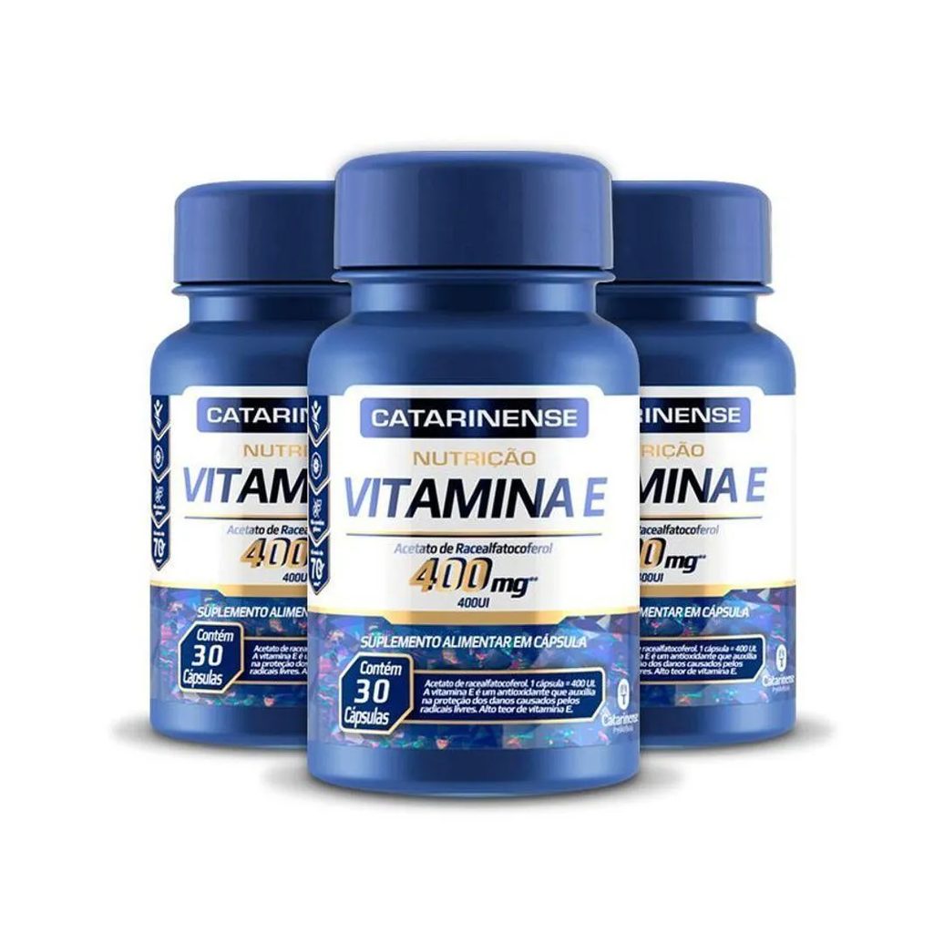 Kit 3 Vitamina e 400mg Catarinense 30 cápsulas