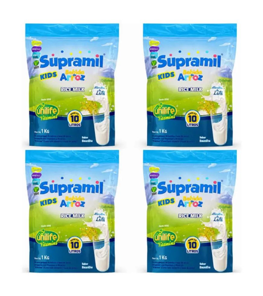 Kit 4 Supramil Kids Baunilha 1kg – Unilife