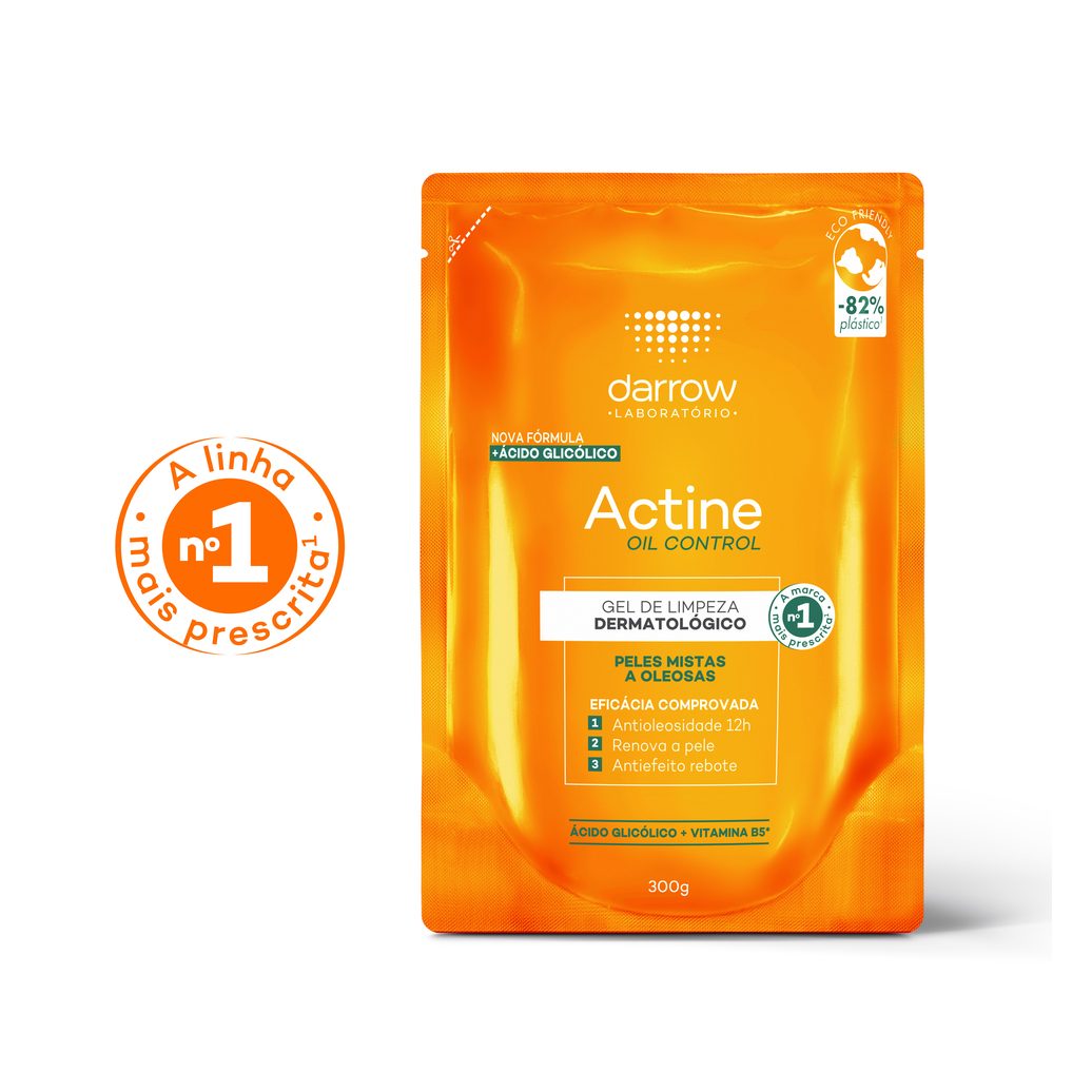 Gel de Limpeza Facial Darrow Actine Oil Control Peles Mistas a Oleosas 300g