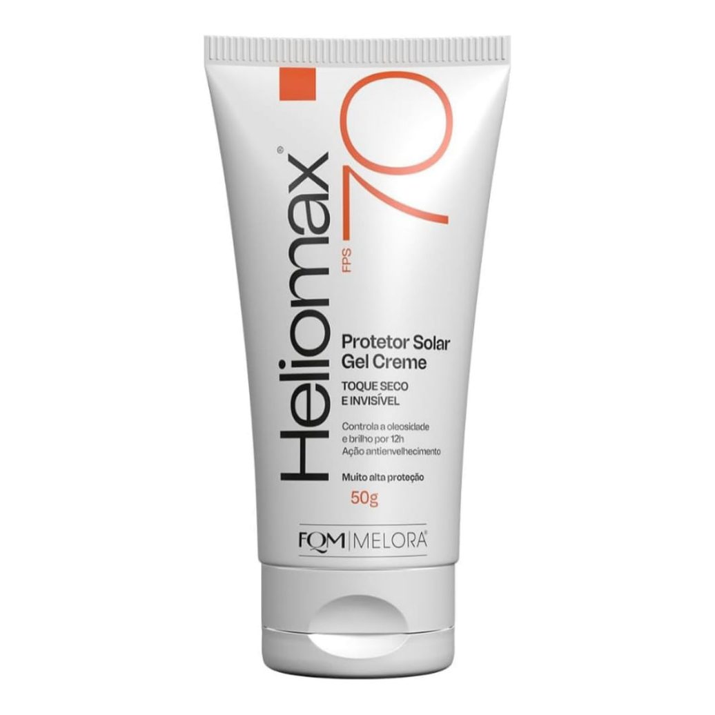 Protetor Solar Facial Heliomax FPS70 Toque Seco Gel Creme 50g