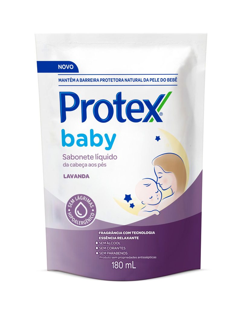 Sabonete Líquido Infantil Protex Baby Lavanda Refil 180ml