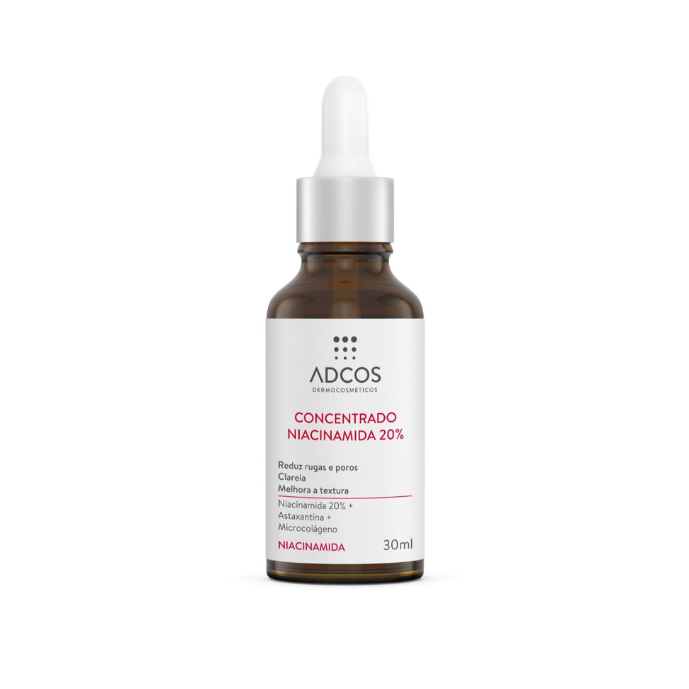 Sérum Facial Adcos Niacinamida 20% com Astaxantina 30ml