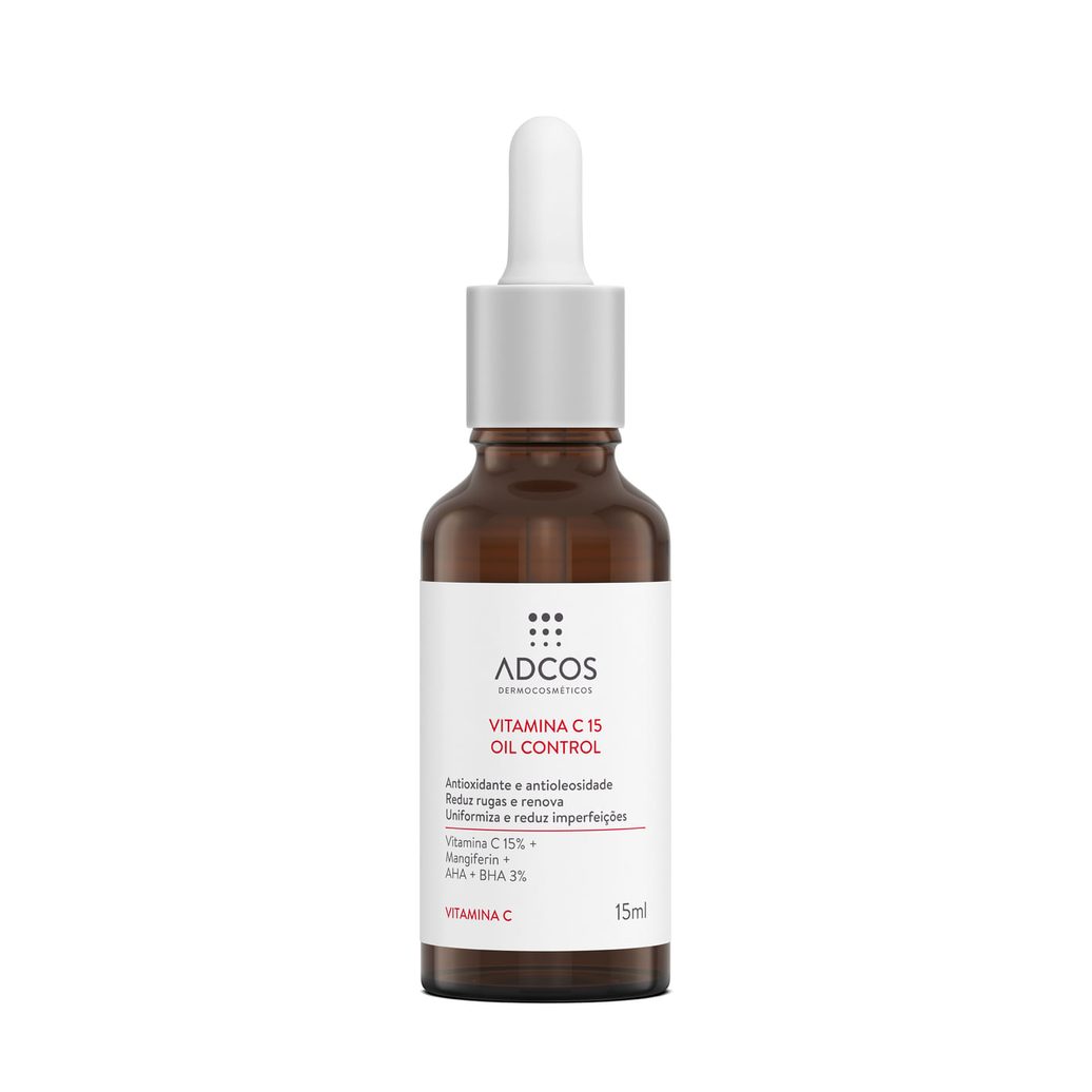 Sérum Adcos Vitamina C 15 Oil Control Antioxidante 15ml