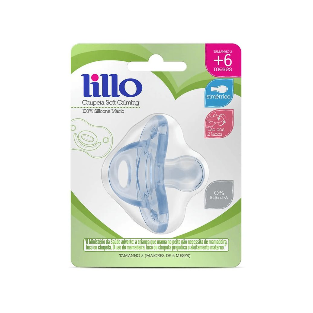 Chup lillo soft Calming 100% silicone Tam2 - azul