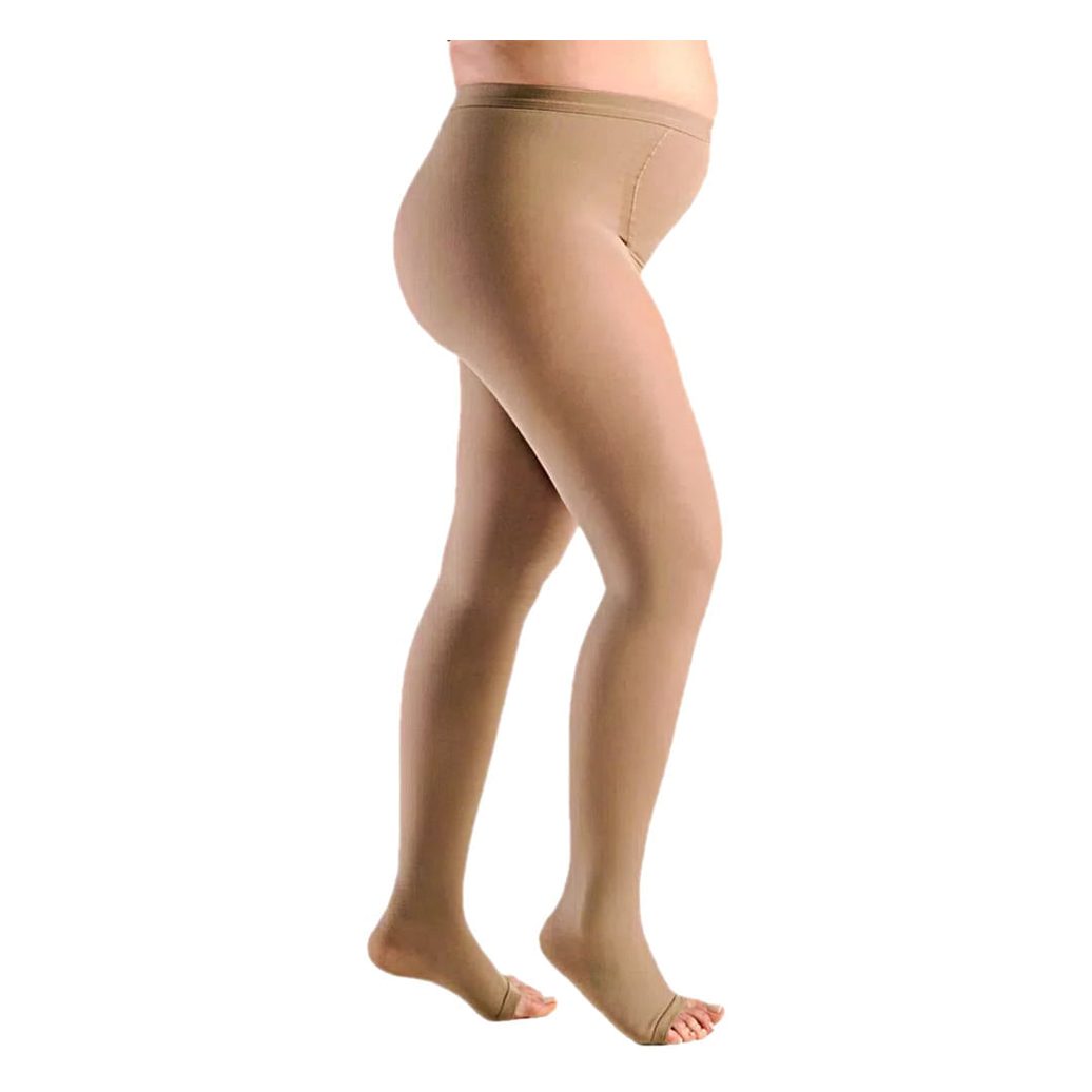 Meia-Calça Sigvaris Materna 20-30mmHg Aberta Bege - Tamanho P1