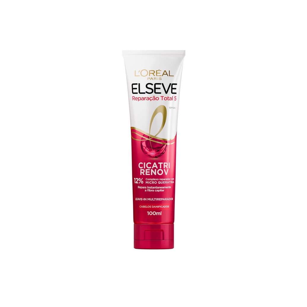 Leave-in Elseve Reparação Total 5 Cicatri Renov Multireparador 100ml