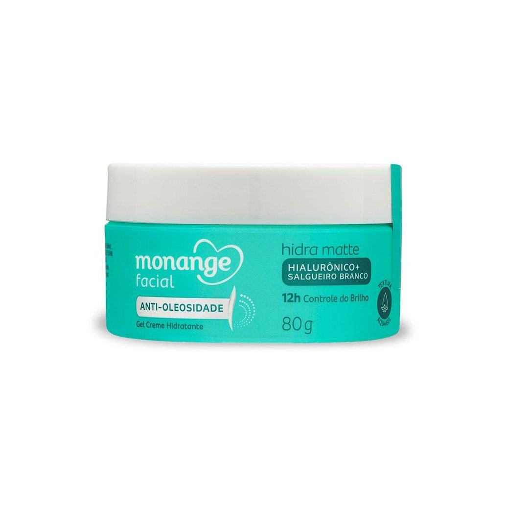 Gel Creme Hidratante Monange Facial Hidra Matte Anti-Oleosidade 80g