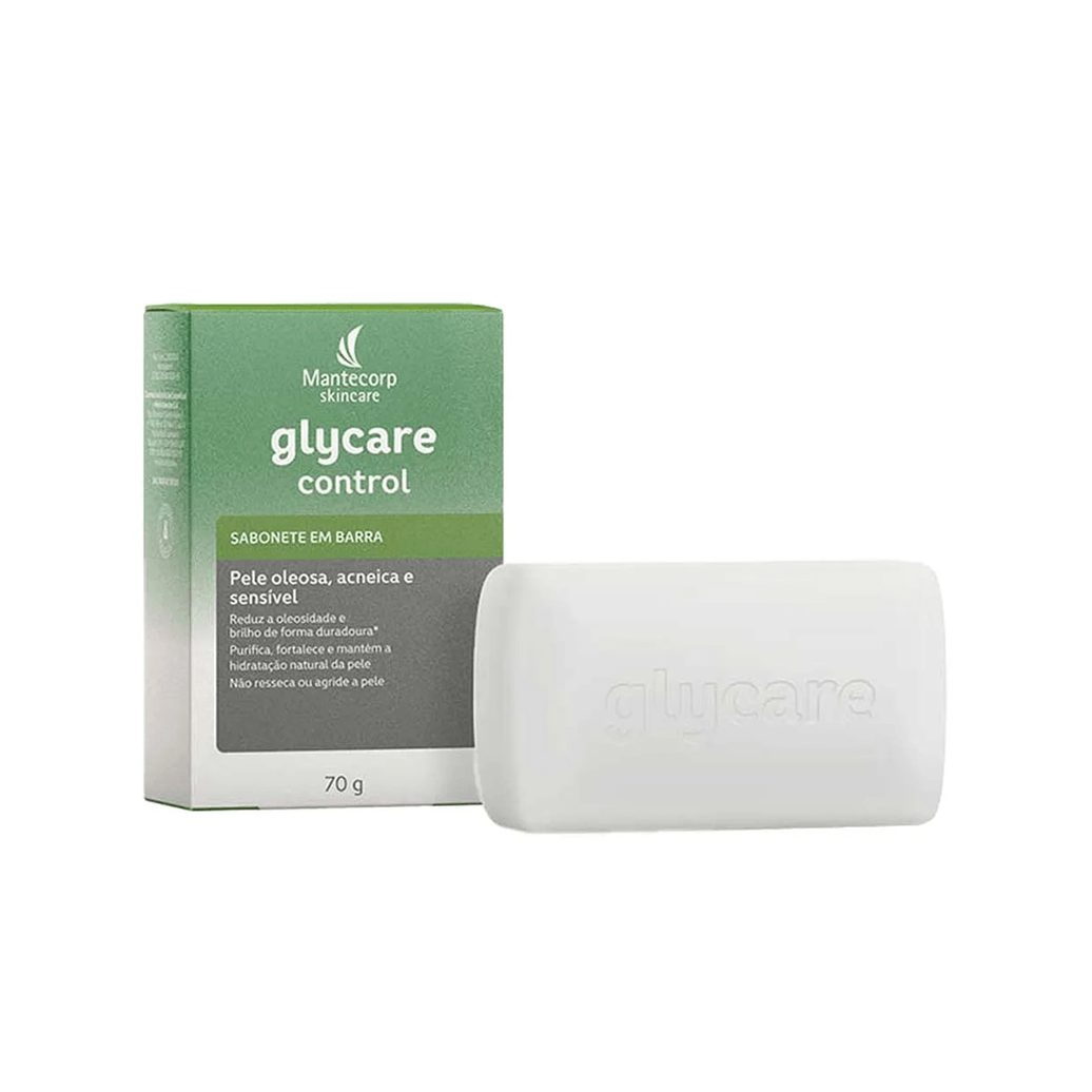 Sabonete em Barra Facial Glycare Control Pele Oleosa Acneica e Sensível 70g