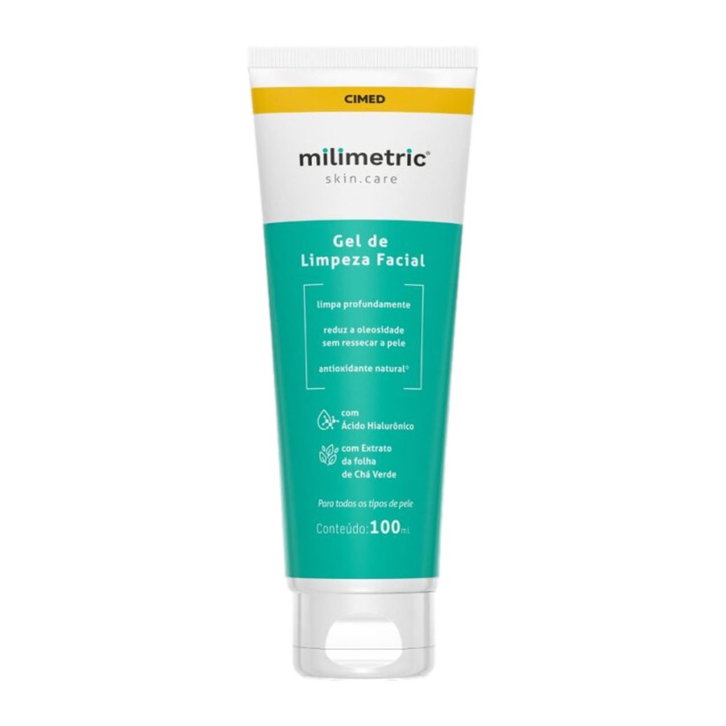 Gel de Limpeza Facial Milimetric com Ácido Hialurônico e Extrato de Chá Verde 100ml
