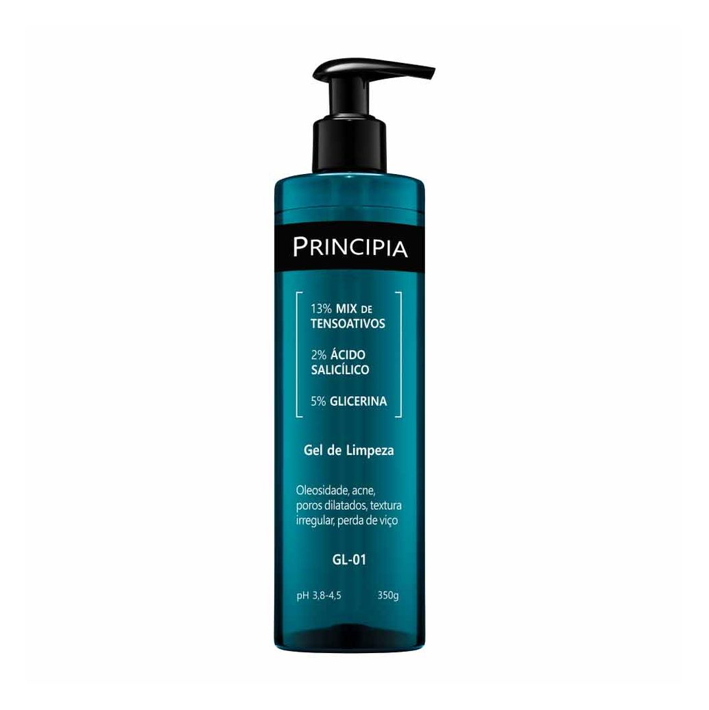 Gel de Limpeza Facial Principia GL-01 com Ácido Salicílico 2% e Glicerina 5% 350ml